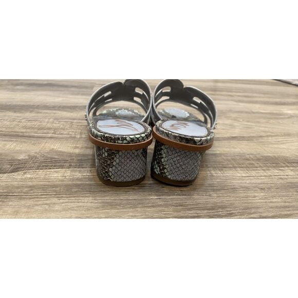 Sam Edelman Women's Light Blue Snake Illie Slip On Sandals Size 8.5 - Picture 3 of 4